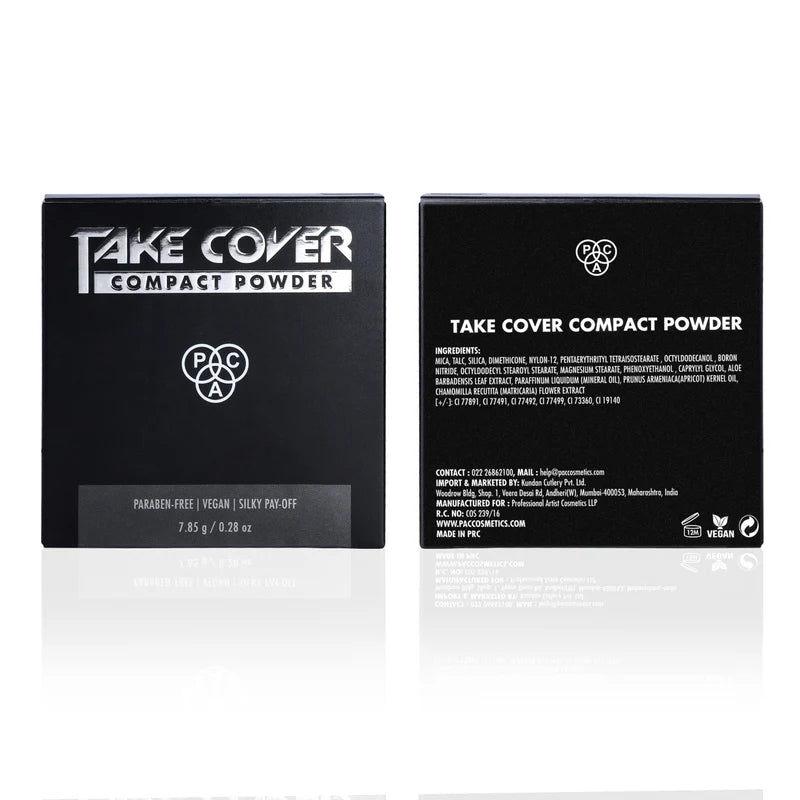 PAC Cosmetics Take Cover Compact Powder (7.85 gm)