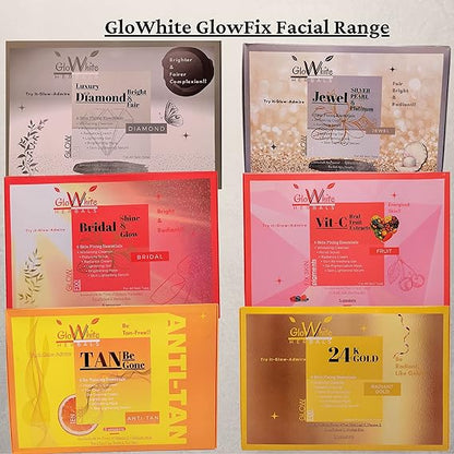 GloWhite Herbals Luxury Whitening & Brightening 6-Step Premium Facial Kit