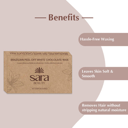 Sara Body Wax With Organic Cocoa |Professional Body And Intimate Hair Removal Wax