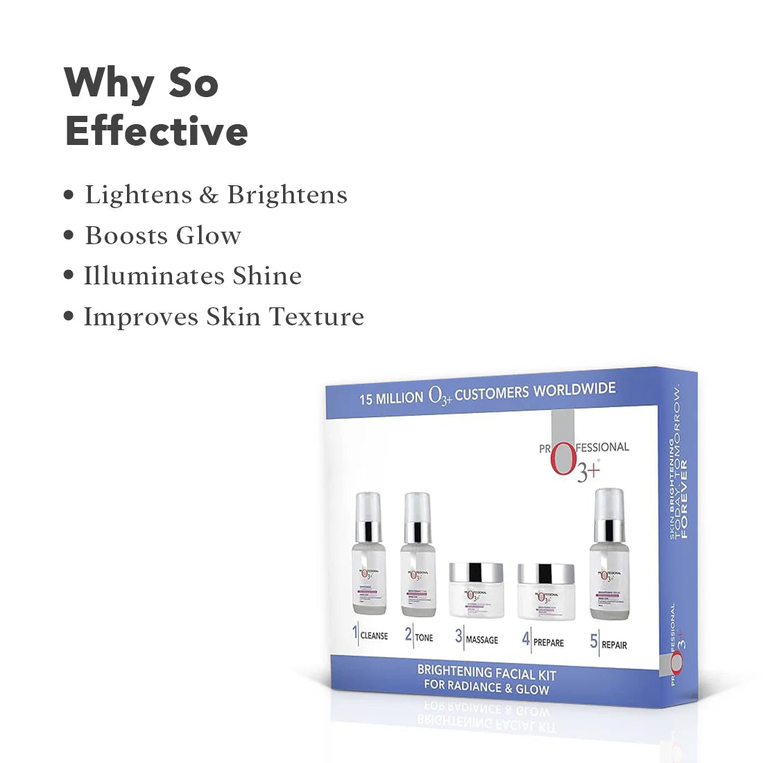 O3+ Whitening Facial Kit