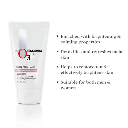 o3+  Derma Fresh Mask for Brightening & Whitening Skin, (50g)