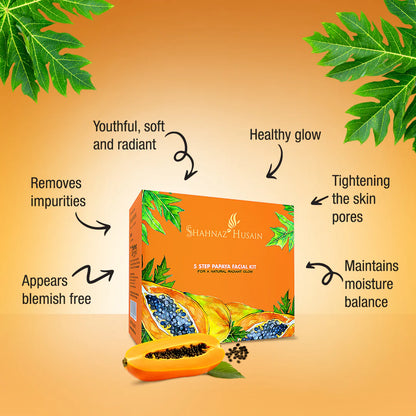 Shahnaz Husain 5 Step Papaya Facial Kit - 50g