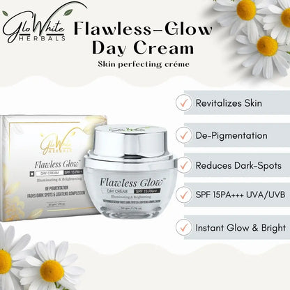 GloWhite Herbals Flawless Glow Brightening Day Cream SPF 15PA+++, 50g