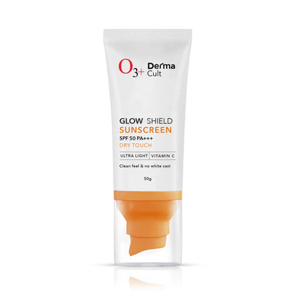 O3+ Derma Cult Glow Shield Sunscreen SPF 50 PA+++