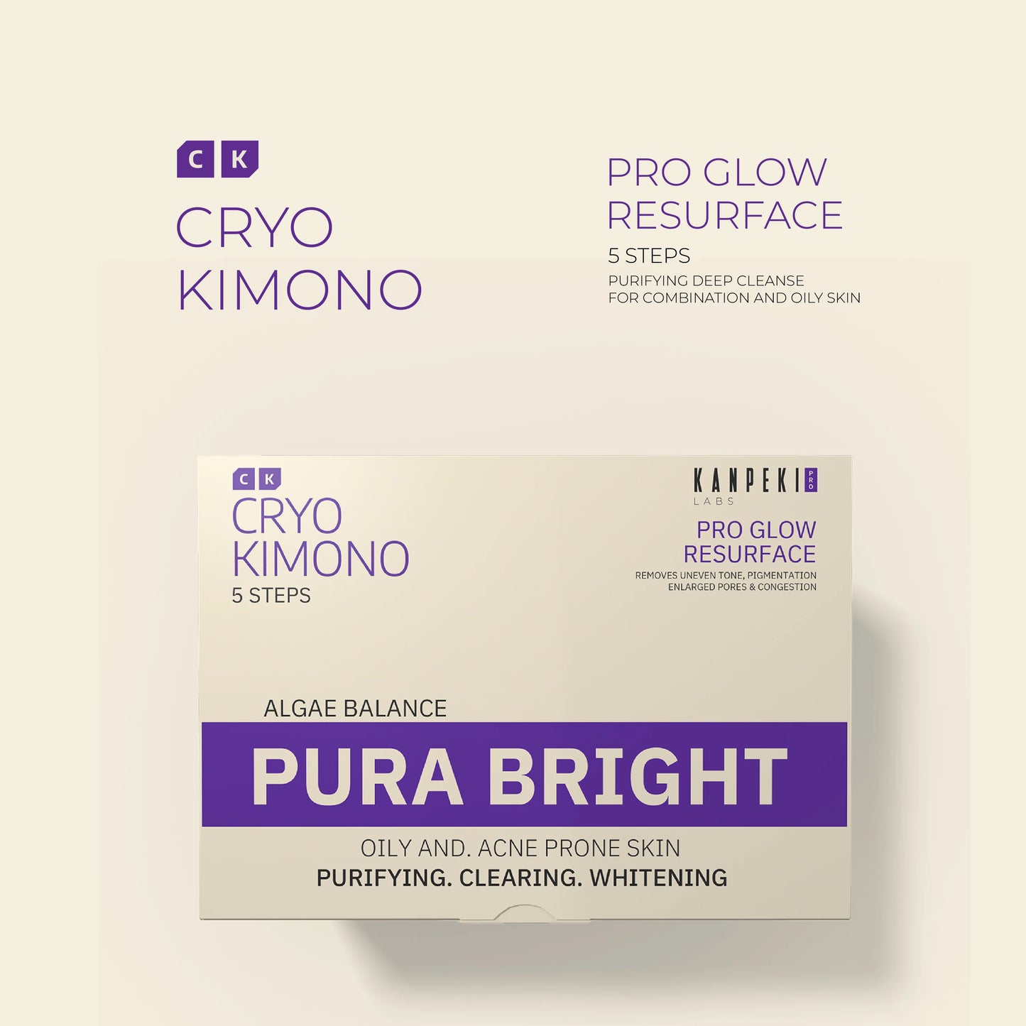 Kanpeki Labs Pro - Pura Bright 5 Steps Facial Kit