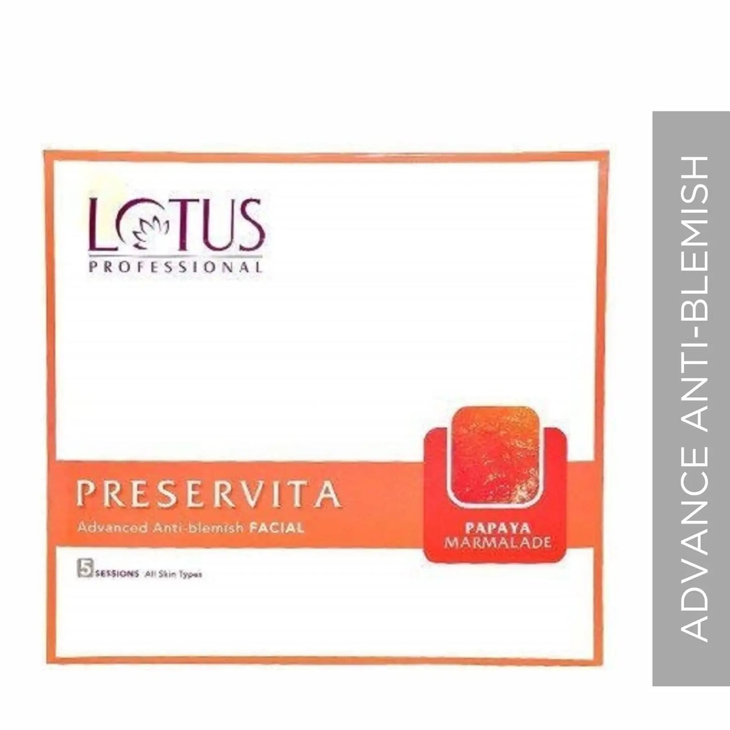 Lotus Professional Preservita Papaya Facial Kit | Anti Blemish Marmalade Facial Kit