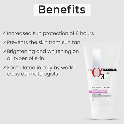 O3+ Whitening Face Cream SPF 30 Sunscreen (50g)