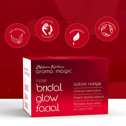 Aroma Magic Blossom Kochhar Bridal Glow Facial Kit 7-Step Salon Range (5 Facials)