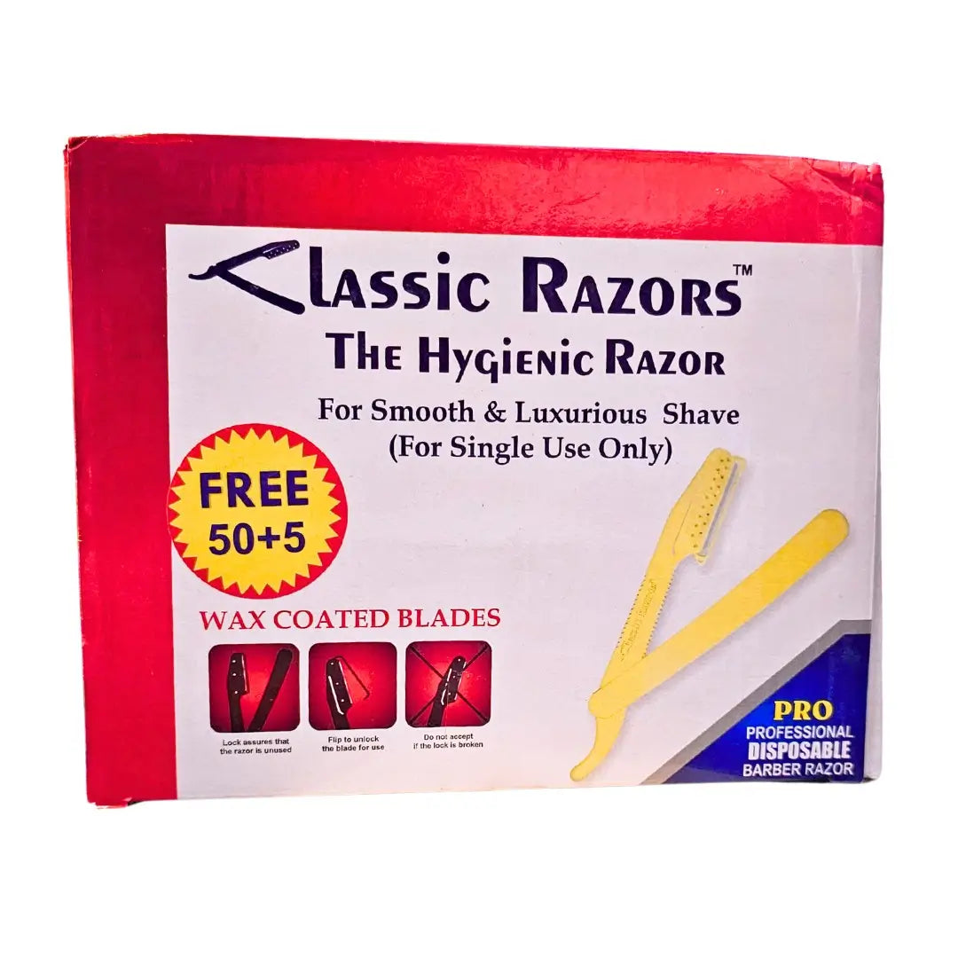 Classic Razors -  Disposable Barber Razor (50+5)