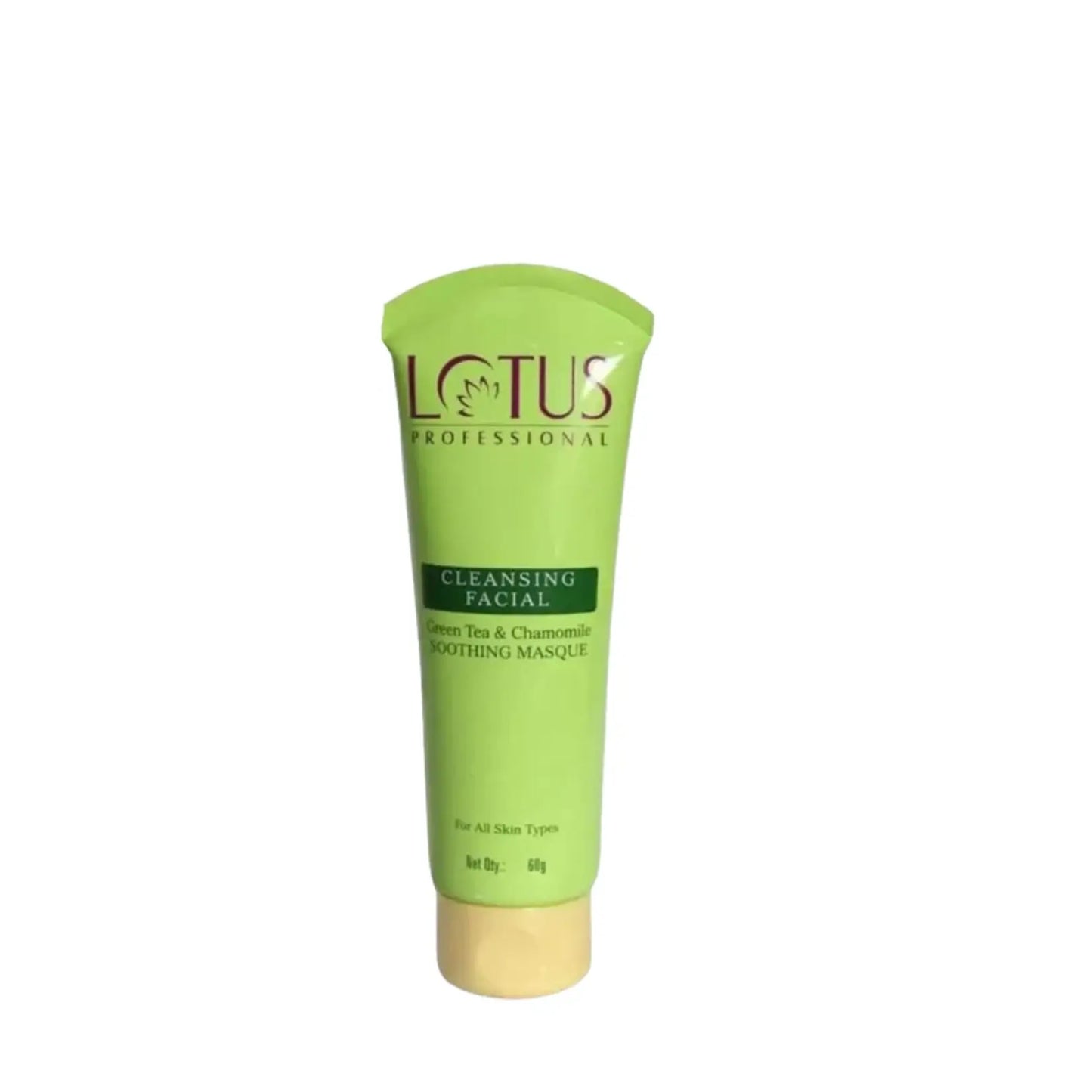 Lotus Professional Green Tea Mask/Pack | Chamomile Cleansing Facial Soothing Masque - 60g