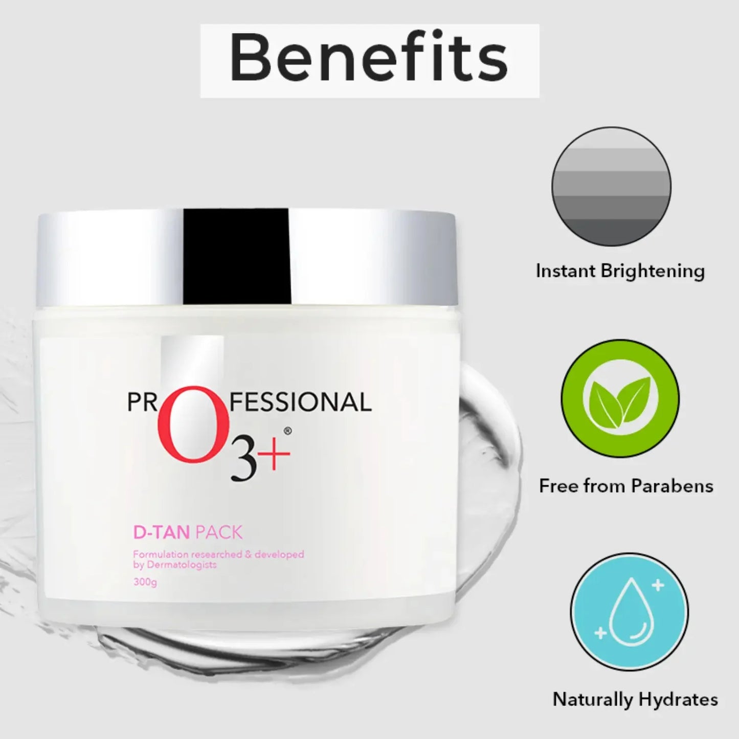 O3+ D-TAN Pack for Instant Tan Removal | 300g