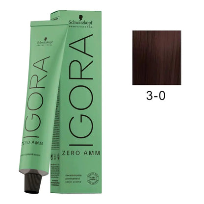 Schwarzkopf Professional Igora Zero AMM 3-0 Dark Brown Natural 60ml