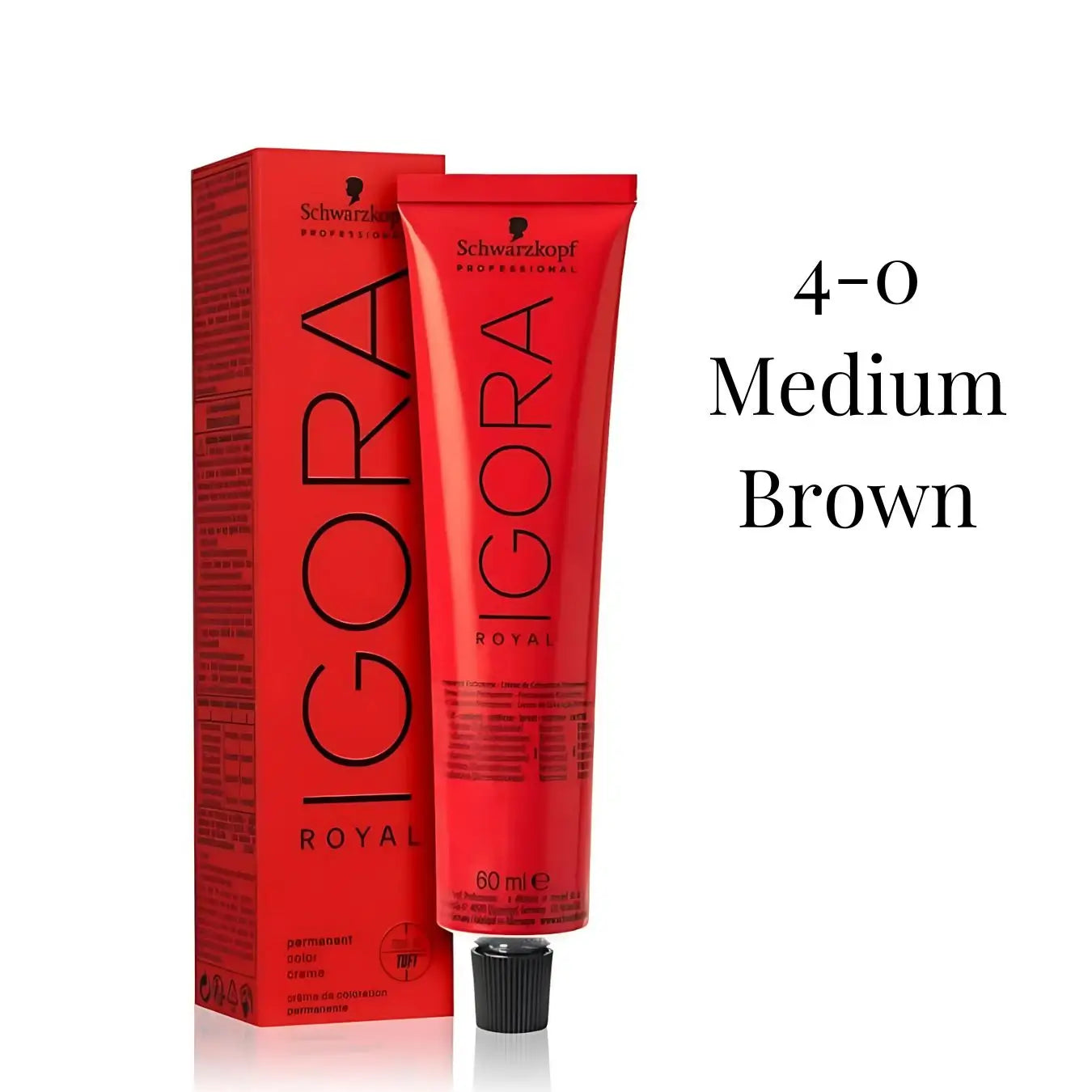 Schwarzkopf Igora Royal Permanent Hair Color 4-0 medium Brown 60ml