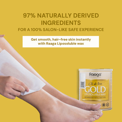 Raaga Professional Gold Liposoluble Body Wax (800 ml)