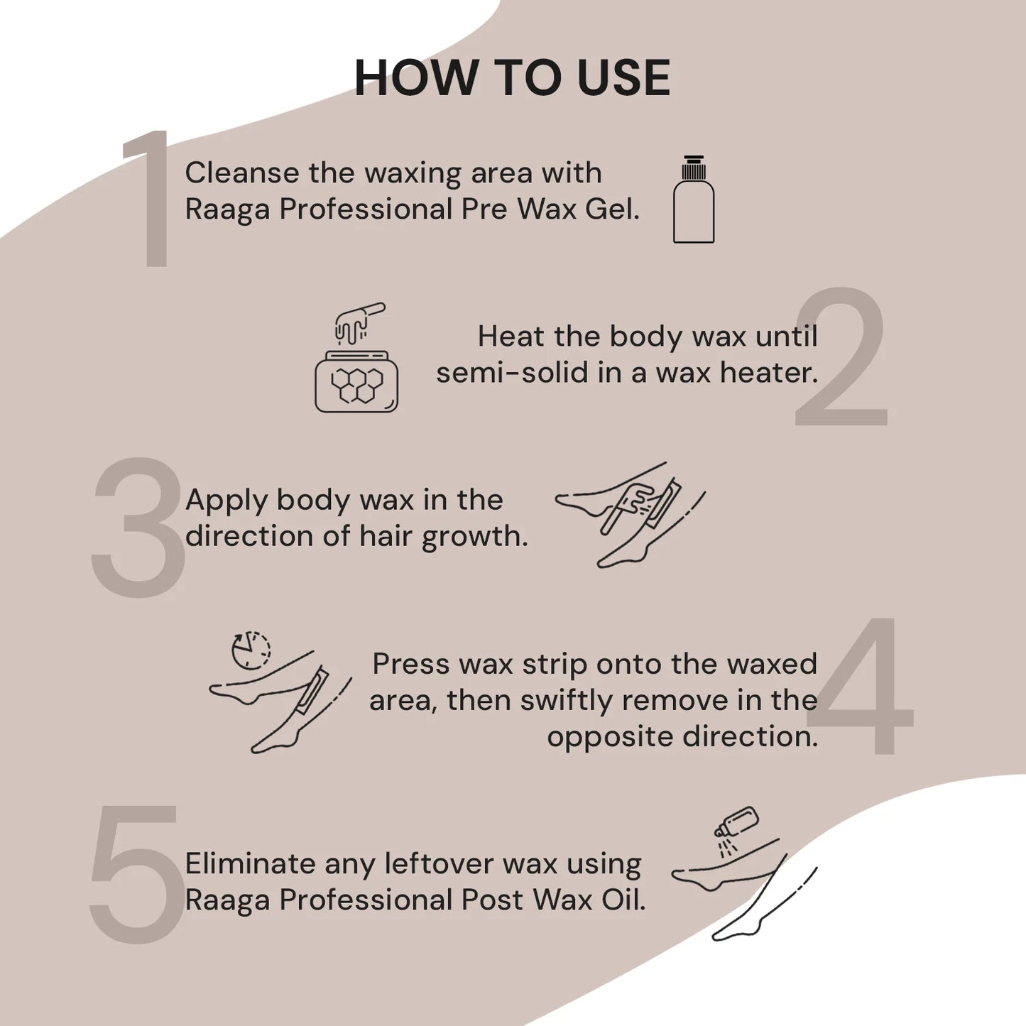 Raaga Professional Pearl Liposoluble Body Wax (800ml)