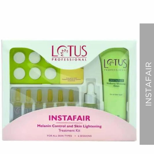 Lotus Professional Instafair Facial Kit | Melanin Control and Skin Lightening Kit