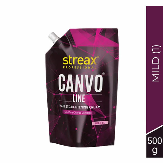 Streax Canvoline Hair Straightening Cream-Mild (1) - 500g