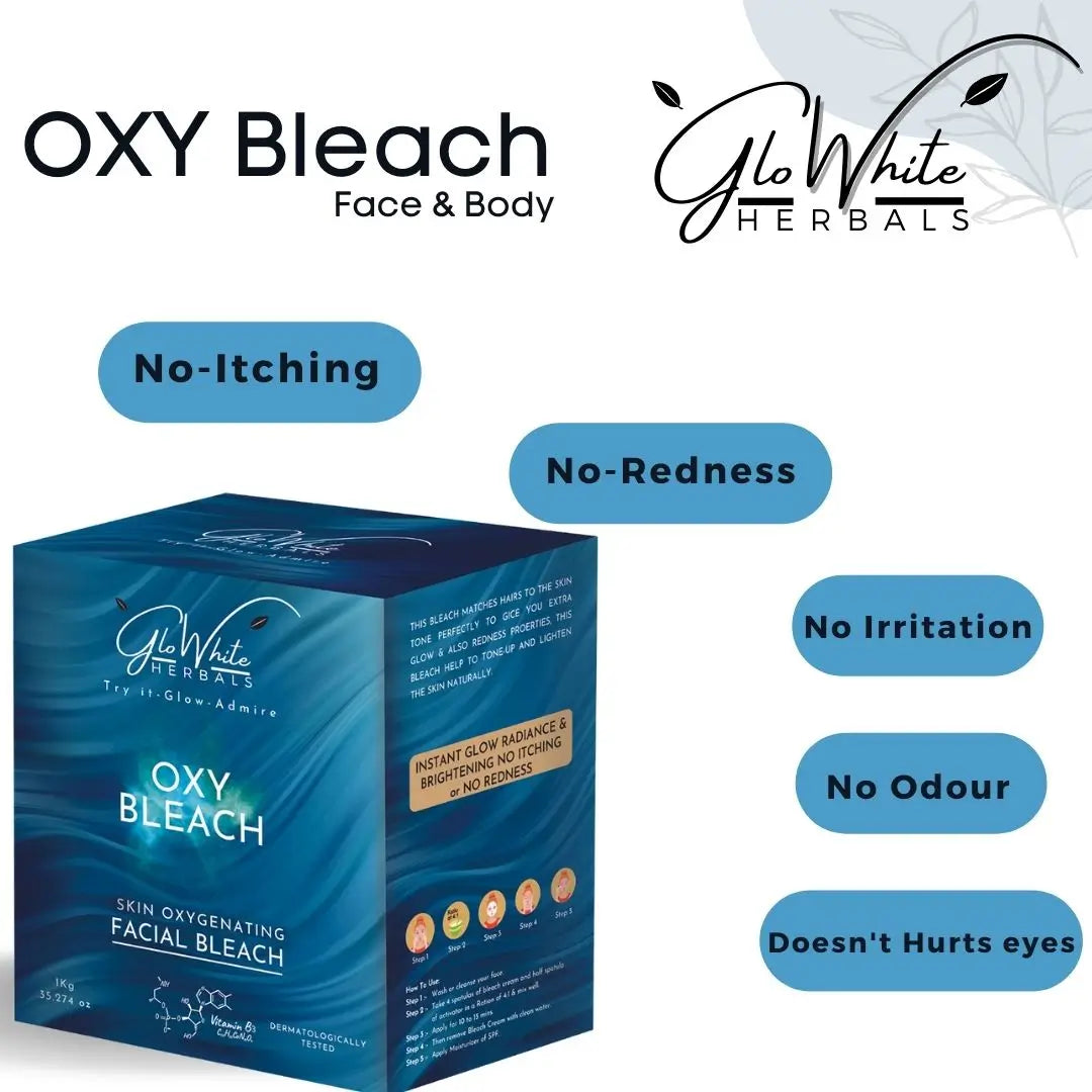 GloWhite Herbals Oxy Bleach For Face and Body | 1kg