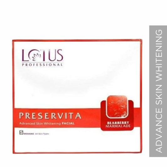 Lotus Preservita Bearberry Marmalade Facial Kit | Advanced Skin Whitening Facial Kit