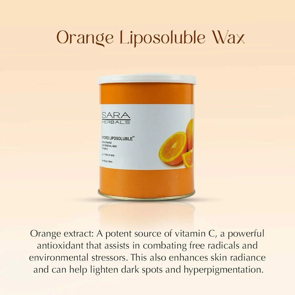 Sara Orange Liposoluble Hair Removal Wax